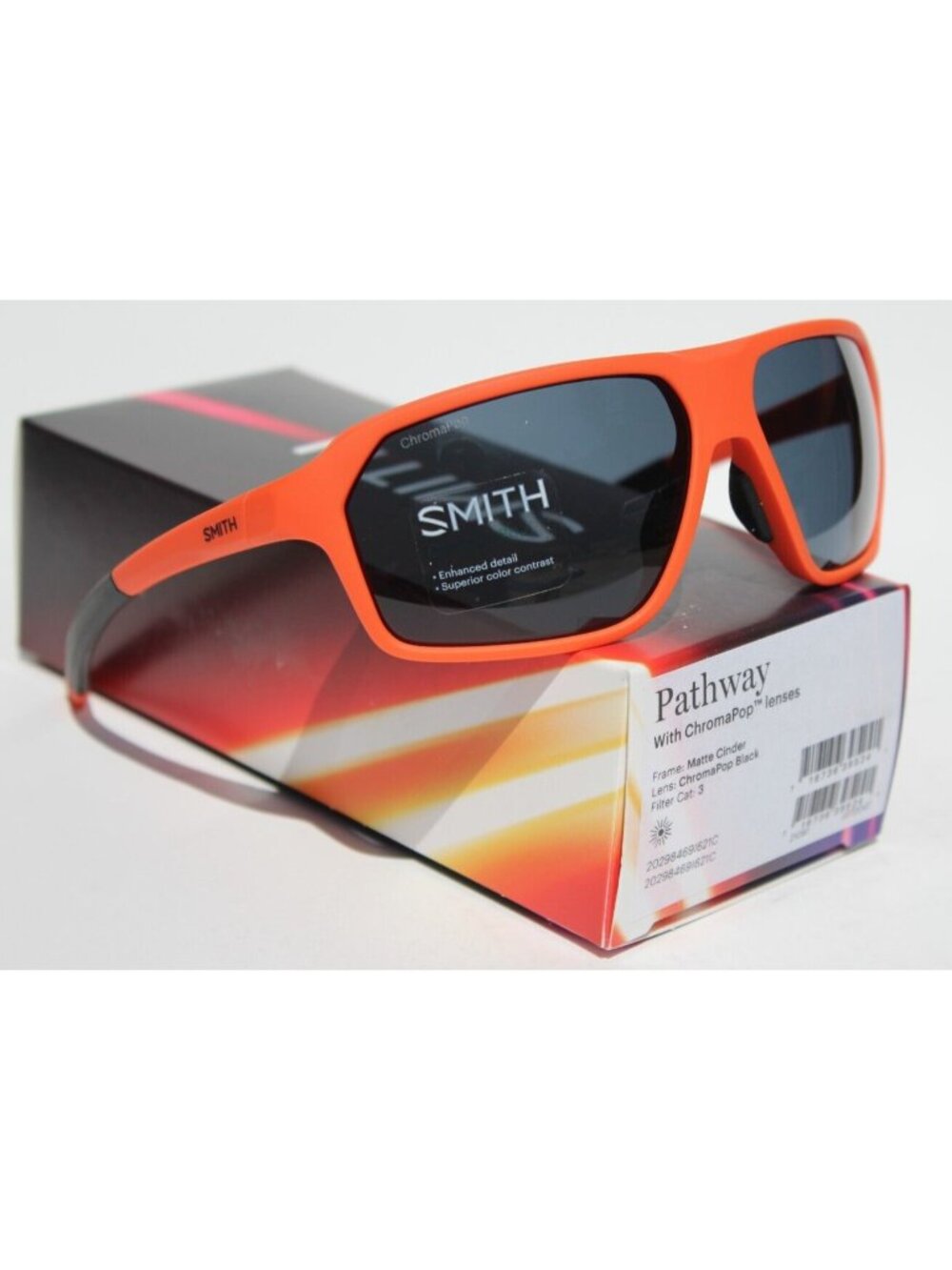 SMITH OPTICS Pathway Sunglasses Matte Cinder Red/ChromaPop Black NEW $149